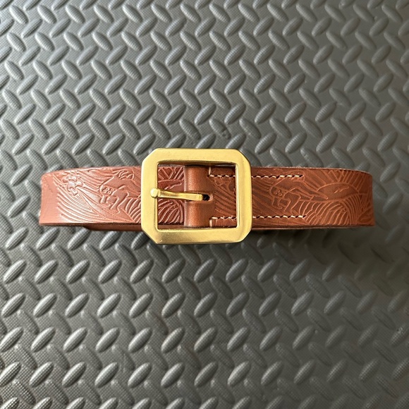 Sold this and I ❤️ it! Mens Leather Belt Ewing Dry Goods Surfs Up - Picture 1 of 9
